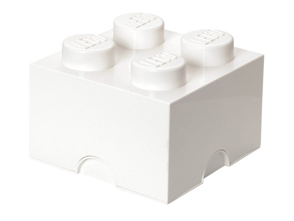 Opbergsteen met 4 noppen - wit