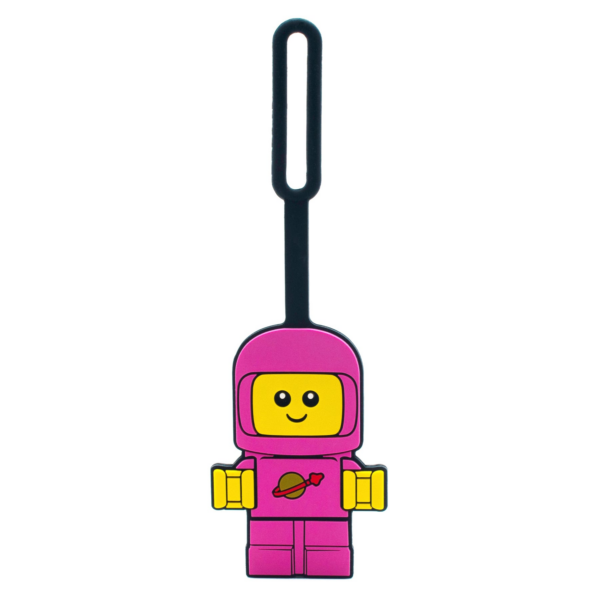 Ruimtebaby bagagelabel - roze