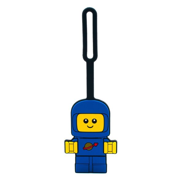 Ruimtebaby bagagelabel - blauw