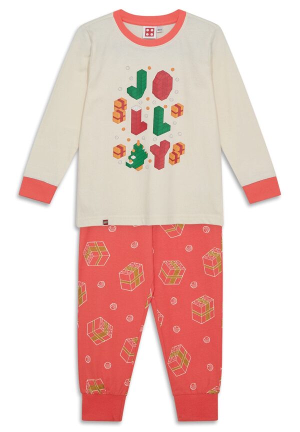 Kerstpyjama voor kinderen - gebroken wit