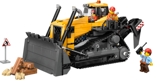 Gele bulldozer