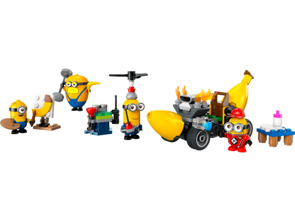 Minions en bananenauto