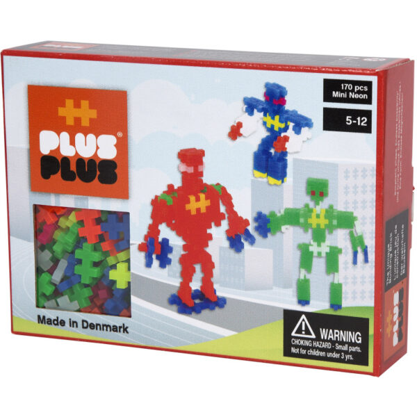 Mini Neon Robots, 170 stuks