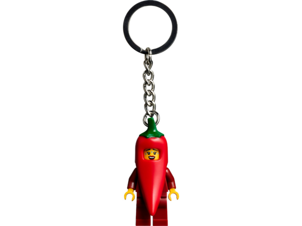 Meisje in chilipeperpak sleutelhanger